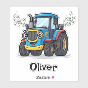 Singing Cute Musical Blue Tractor
