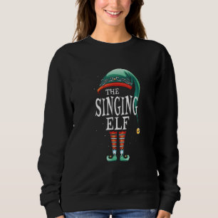 Singing Elf Costume Matching Kids Girls Boys Men W Sweatshirt