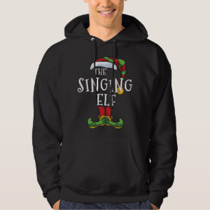 Singing Elf Family Matching Christmas Gift Pajama Hoodie