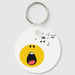 singing his little heart out key ring
