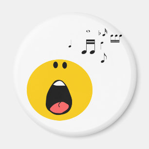 singing his little heart out magnet