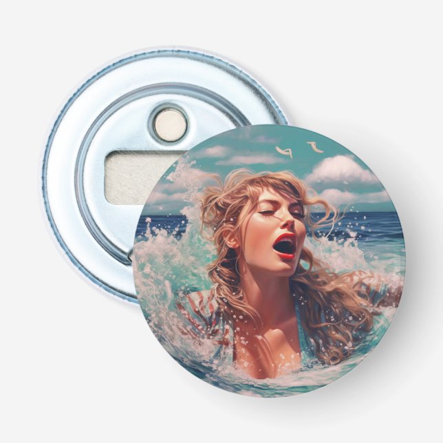 Singing in the Ocean Bottle Opener (Front)