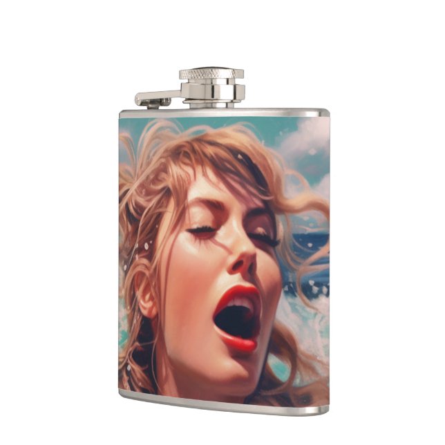 Singing in the Rain Hip Flask (Left)