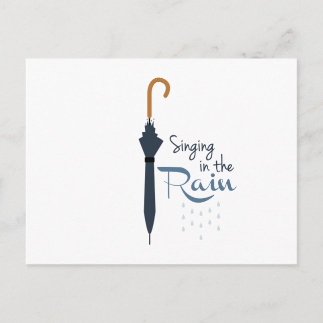 Singing in the Rain Postcard (Front)