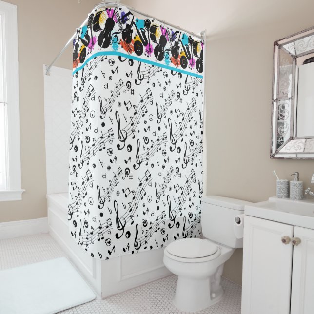 Singing In The Shower Shower Curtain (In Situ)