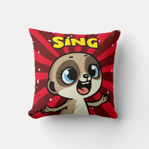 Singing Meerkat Cushion