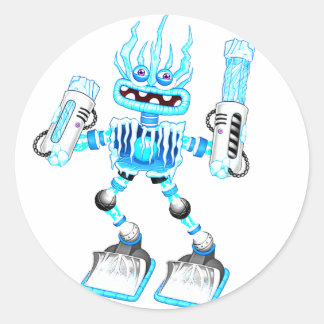 singing monsters  classic round sticker