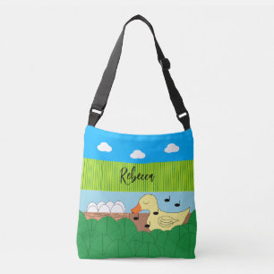 Singing Mother Duck Near Water:   Crossbody Bag