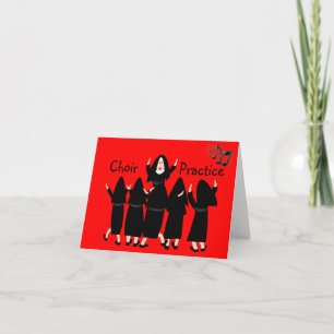 Singing Nuns "Choir Practice" Note Cards-Adorable Card