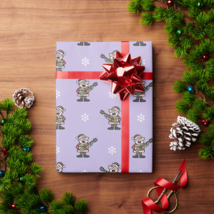 Singing Santa Wrapping Paper