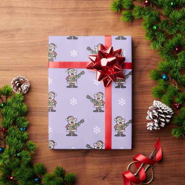 Singing Santa  Wrapping Paper (Holiday Gift)