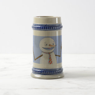 Singing Snowman Beer Stein