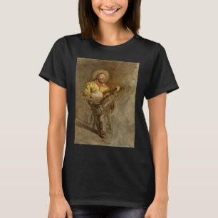 Singing Spanish Cowboy w Banjo Playing Trail Song T-Shirt