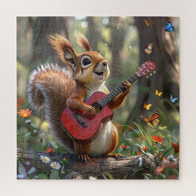 Singing Squirrel Jigsaw Puzzle (Vertical)