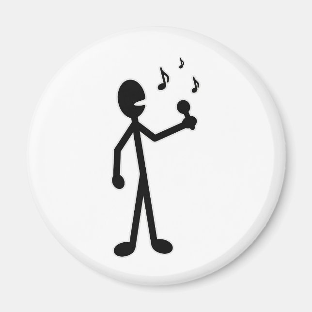 Singing Stick Figure Magnet (Front)