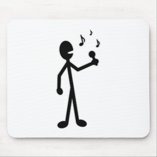Singing Stick Figure Mouse Pad