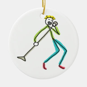 Singing Stickman Ceramic Tree Decoration
