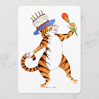 Singing Tiger Birthday Party Invitation