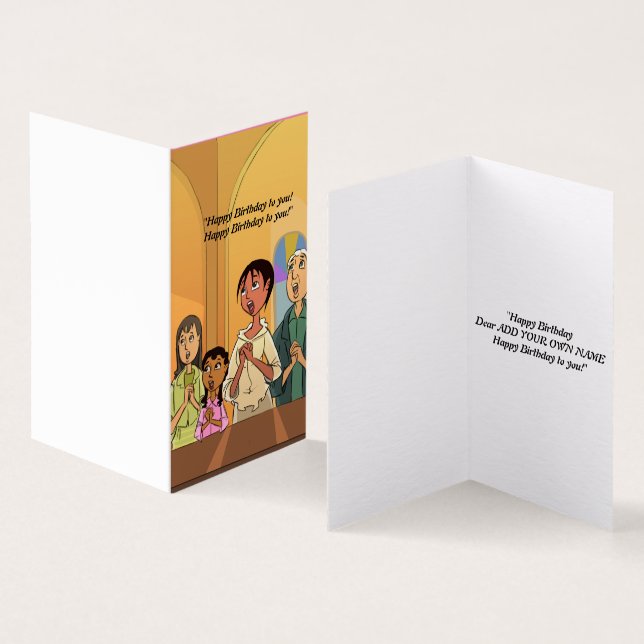 Singing Together Happy Birthday (Inside and Outside)