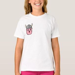 Singing Viking Character with Horned Helmet Kids T-Shirt