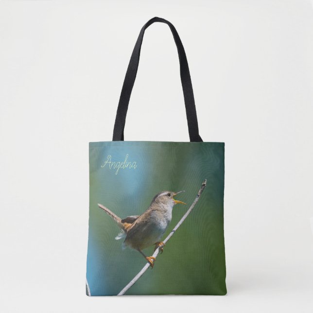 Singing wren tote bag (Front)