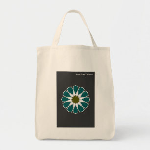 Single 12 Rosette with Bismillah Grocery Tote Bag
