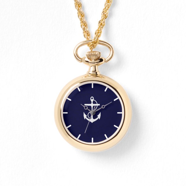 Single Anchor Nautical Custom Watch (Front)