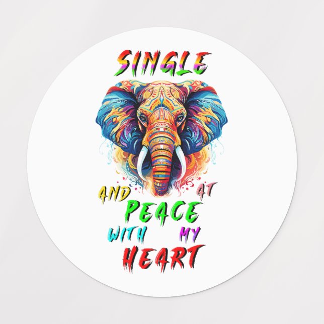 Single And At Peace With My Heart (Design 5)