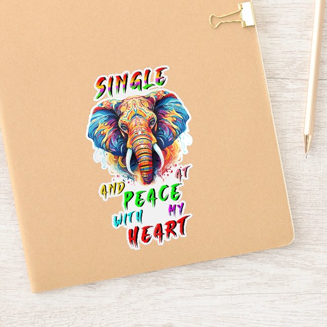 Single And At Peace With My Heart (Notebook)