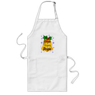 Single and Ready to Jingle, Funny Christmas Long Apron