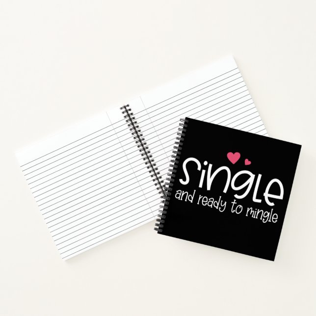 Single and Ready to Mingle Valentine | Notebook (Inside)