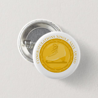 SINGLE AXEL AWARD Ice Skating Special Achievement 3 Cm Round Badge