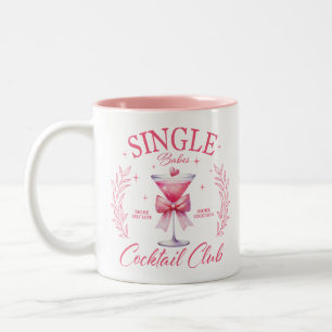 Single Babes Cocktail Club Two-Tone Coffee Mug