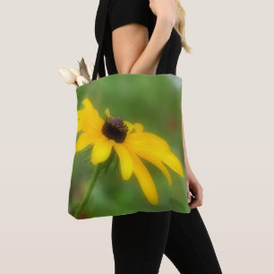Single Black Eyed Susan Daisy Flower Tote Bag