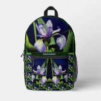 Single Blue Flag Iris Flower Nature Personalised