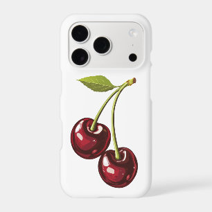 Single Cherry Pair iPhone Case Cherry Red