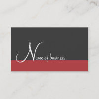 Single colour stripe bottom business card
