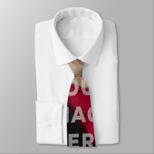 Single Covered Image Photo Funny Neck Tie (Tied)