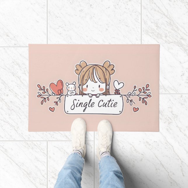 Single Cutie Anime Kawaii Doormat (Indoor)