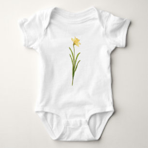 Single Daffodil Illustration by Kate Greenaway Baby Bodysuit