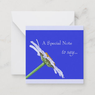 Single Daisy Flower on Canvas Card