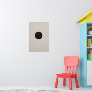 Single Dash Art - Sparse Mark in Negative Space Poster