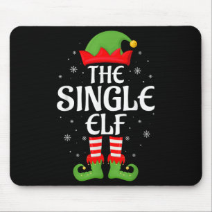 Single Elf Xmas Family Matching Elf Squad Christma Mouse Pad