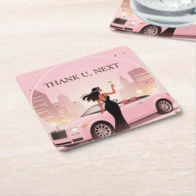 Single Era Party Coaster| Thank U, Next Coaster (Angled)