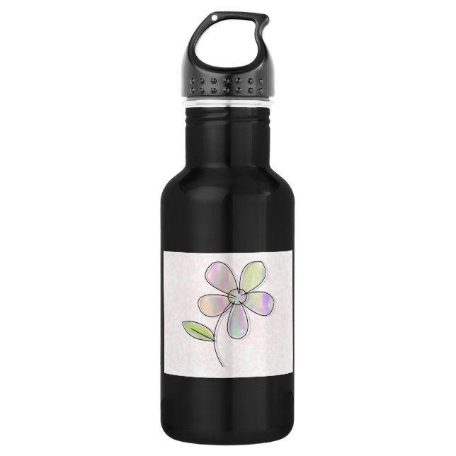 Single Flower 532 Ml Water Bottle (Front)
