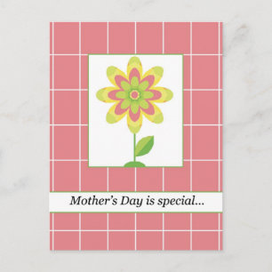 Single Flower Mother's Day Postcard