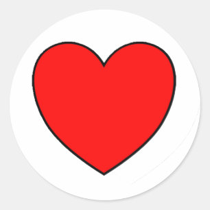 Single Heart Sticker