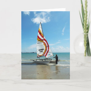 Single Hobie Holiday Card