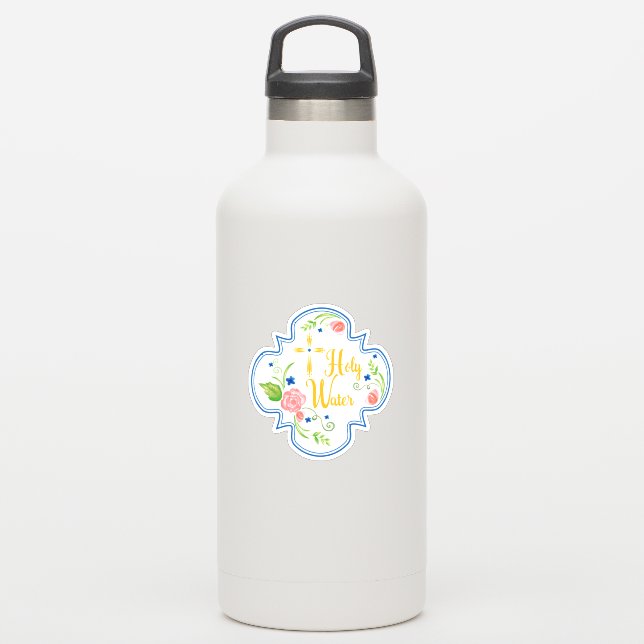 Single Holy Water Bottle Sticker (Waterbottle)