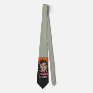 Single Image Photo Funny Neck Tie Grey Background
